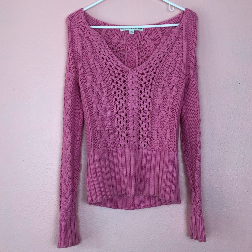 Tommy Hilfiger | Pink knitted sweater